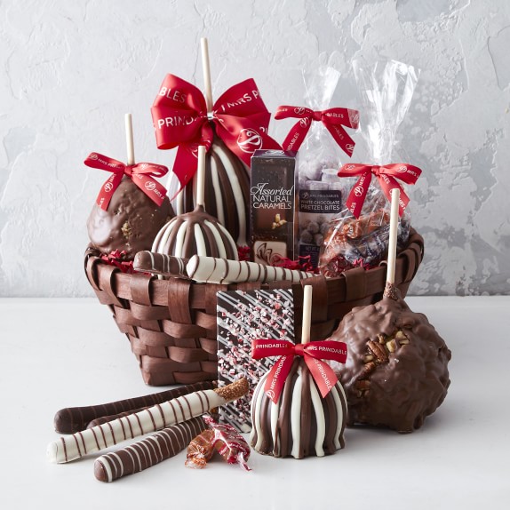 Holiday Caramel Apple Gift Basket, Large Williams Sonoma