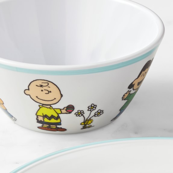 Snoopy and Woodstock Floral Stainless Steel and Melamine