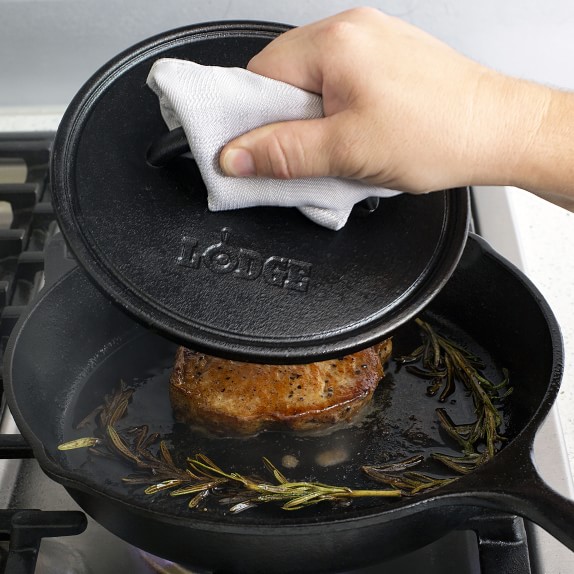 Lodge Cast Iron Round Flat Grill Press Williams Sonoma