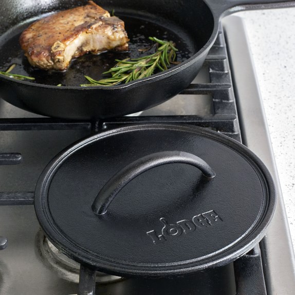 Lodge Cast Iron Round Flat Grill Press Williams Sonoma