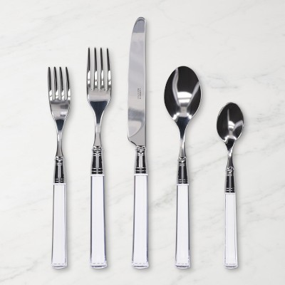 Williams Sonoma Capdeco Doric Clear Handled Steak Knives, Set of 6