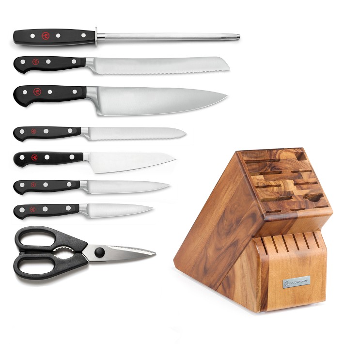 Wüsthof Classic Knife Block, Set of 9 Williams Sonoma