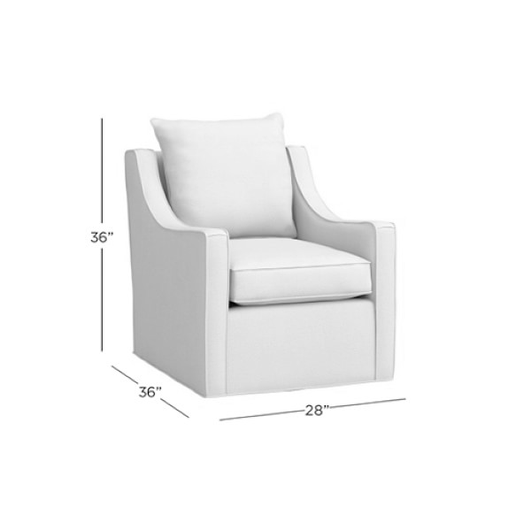 Presidio Swivel Chair Accent Chair Williams Sonoma