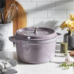 Purple Pumpkin Dutch Oven Enameled Cast Iron Soup Pot With Lid