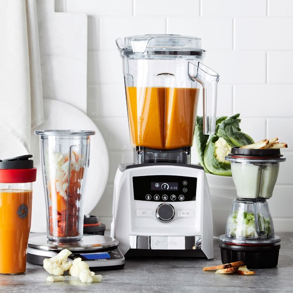 Vitamix A3500 Ascent White Blender Ultimate Set Williams Sonoma