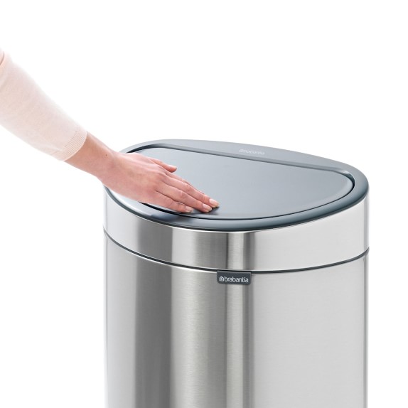 Brabantia Touch Top Trash Can, 10.6 Gallon Williams Sonoma