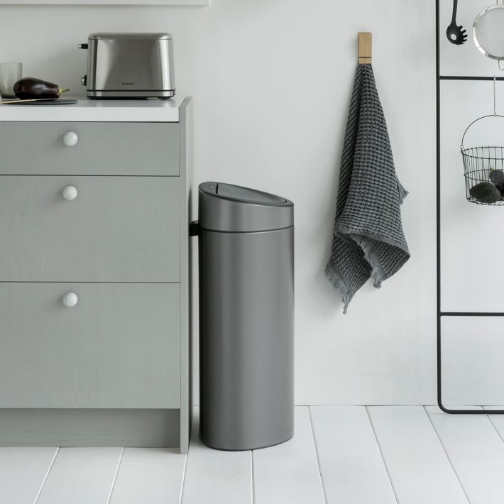 Brabantia Touch Top Trash Can, 10.6 Gallon Williams Sonoma