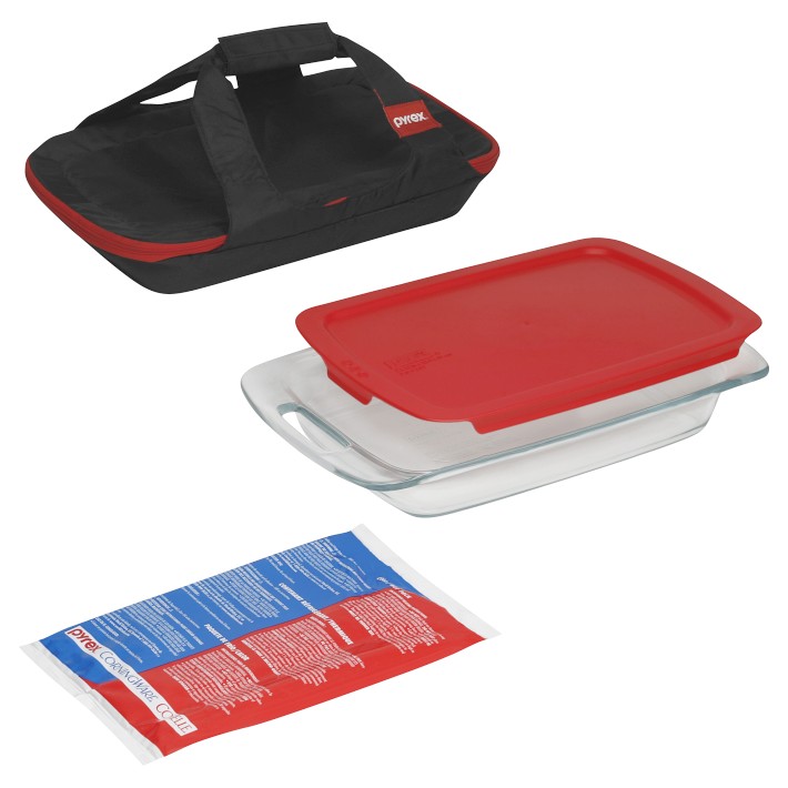 Pyrex 2.85L Easy Grab Oblong Black Portable Sleeve | Williams Sonoma