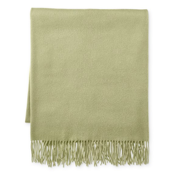 Pear Solid Cashmere Blanket | Williams Sonoma