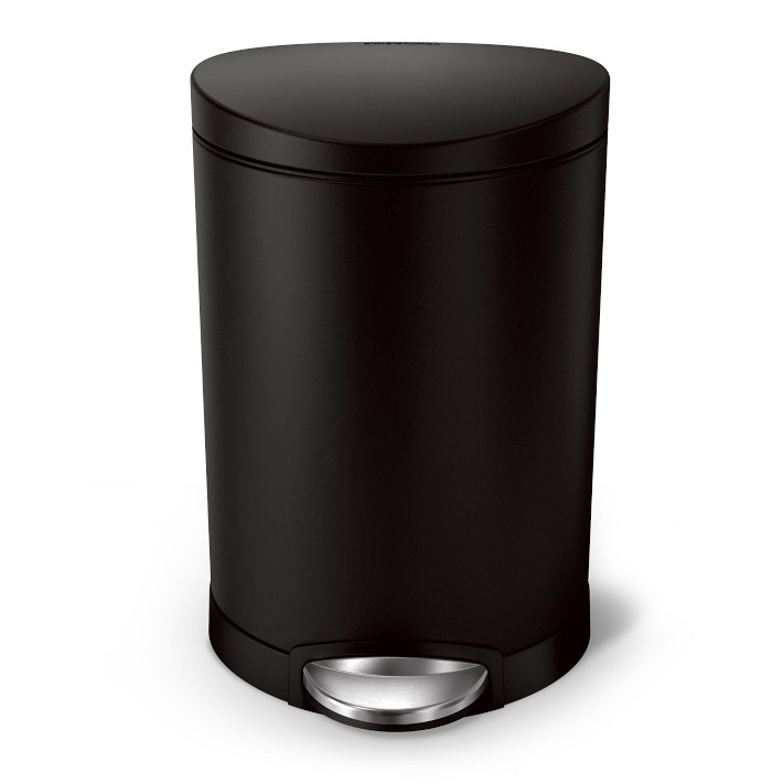 45L semi-round step can with liner rim - simplehuman