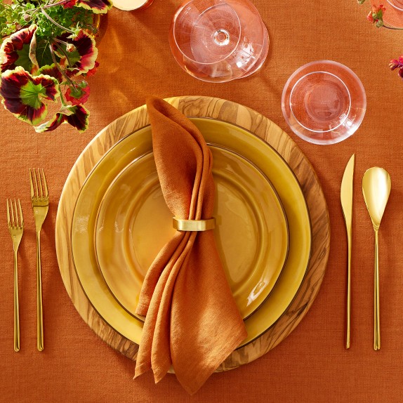 Italian Washed Linen Tablecloth Williams Sonoma