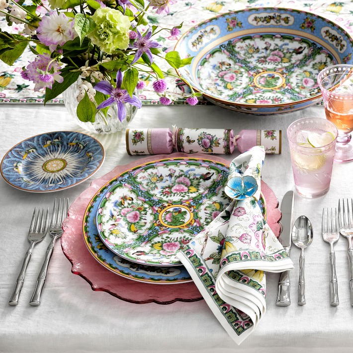 Famille Rose Dinnerware Collection + Place Setting | Williams Sonoma