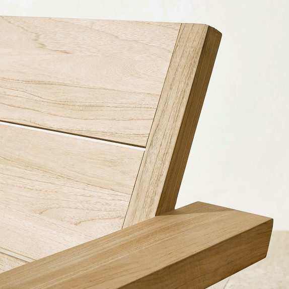 Larnaca Outdoor Teak Deck Chair Patio Furniture Williams Sonoma