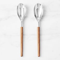 Williams Sonoma Stainless Steel Olivewood Kitchen Utensils