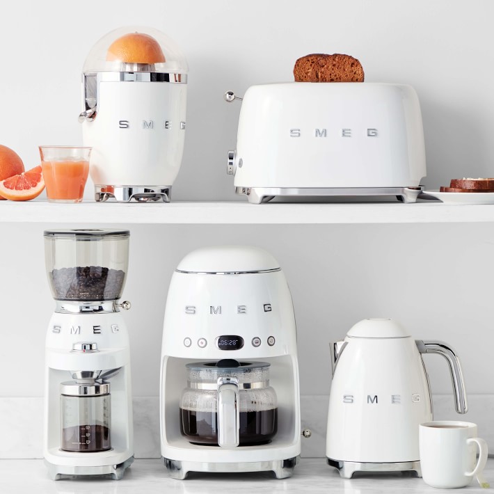 Escarpado necesario medio Smeg White 5-Piece Appliance Breakfast Bundle | Williams Sonoma