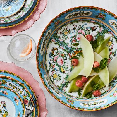 Los Angeles Pottery 14 Ceramic Salad Serving Bowl Pasta 