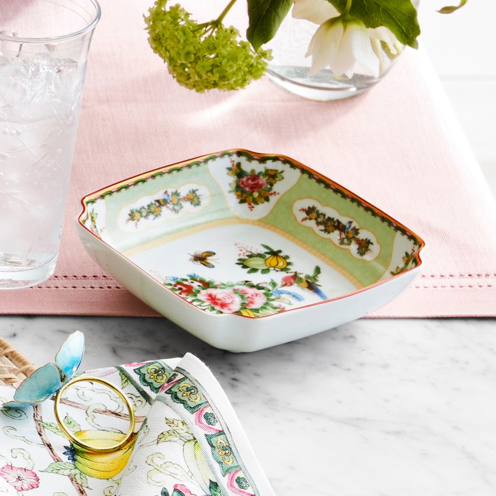 Famille Rose Square Dipping Bowls, Set of 4 Williams Sonoma