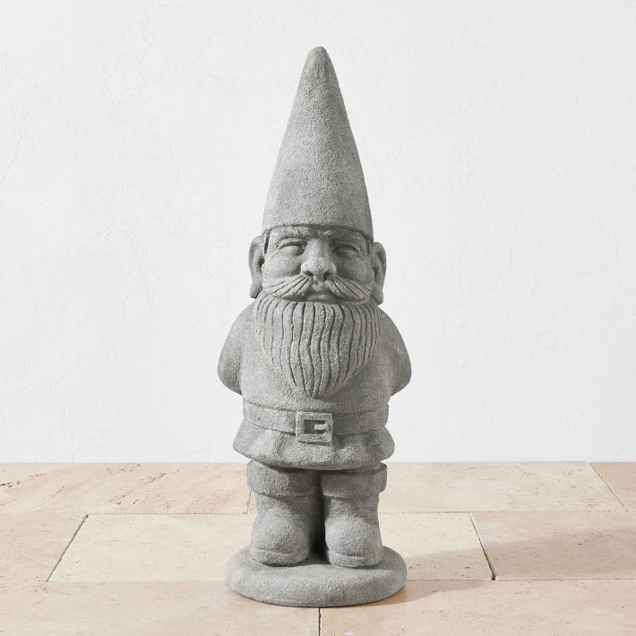 Ziggy the Gnome Garden Statue Williams Sonoma