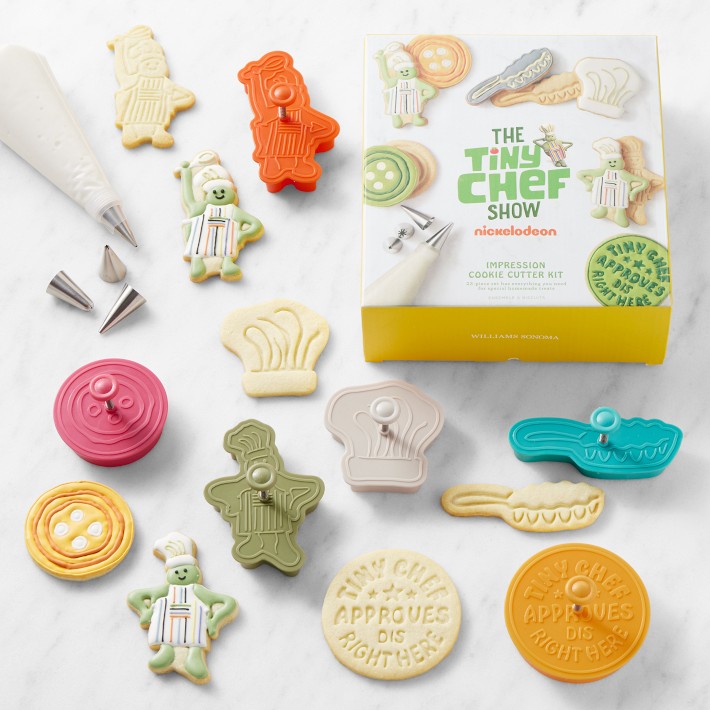 Williams Sonoma Tiny Chef Impression Cookie Cutter Kit 