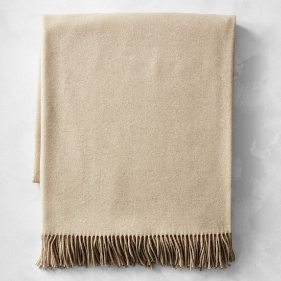 Grand Solid Cashmere Throw Blanket | Williams Sonoma