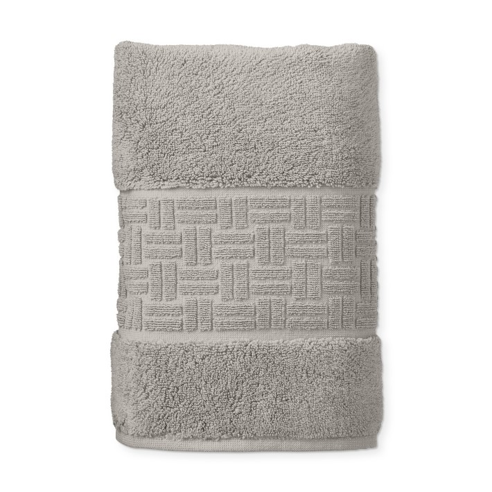 Williams Sonoma Chambers® Tencel Sculpted Border Towels