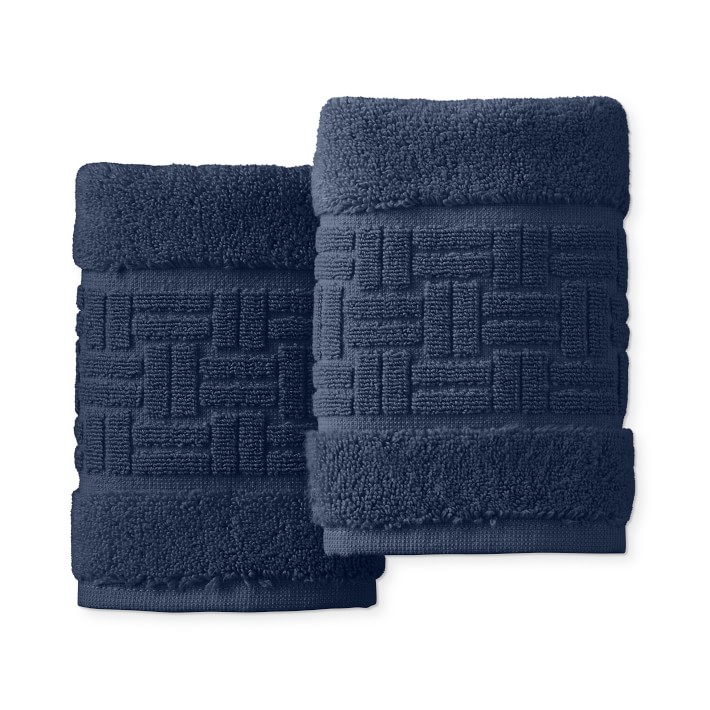 Williams Sonoma Chambers® Tencel Sculpted Border Towels