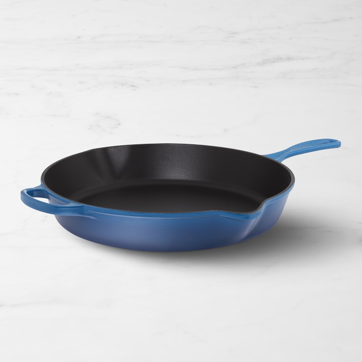 Le Creuset Signature Enameled Cast Iron Deep Skillet, 13", Lapis color