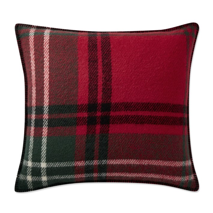 Classic Red Italian Lambswool Throw Pillow Williams Sonoma