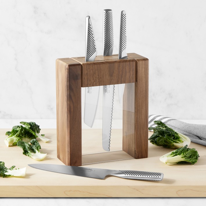 Global Classic Teikoku Acrylic Walnut Knives, Set of 5 Williams Sonoma
