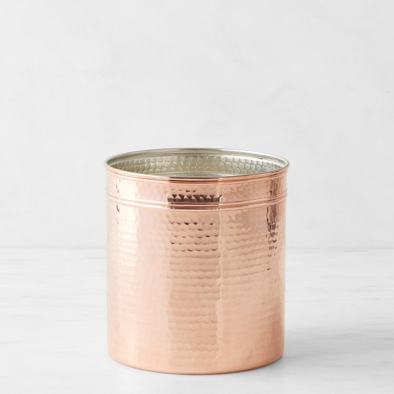 Hammered Copper Utensil Holder Williams Sonoma