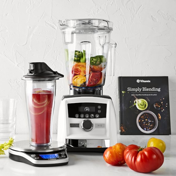 Vitamix A3500 Ascent White Blender Ultimate Set Williams Sonoma