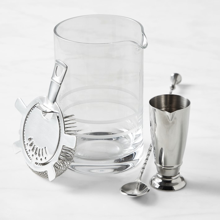 Cocktail Mixing Kit (Mixing Glass, bar spoon & jigger) – BAR