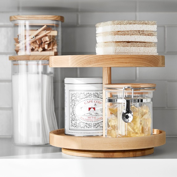 Hold Everything Two Tier Lazy Susan Small Williams Sonoma   Hold Everything Fsc Two Tier Lazy Susan Small C 