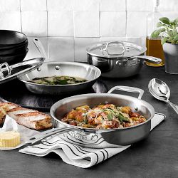 All Clad Stainless Cookware 6 Mini Gratin Baking Pans - Set of