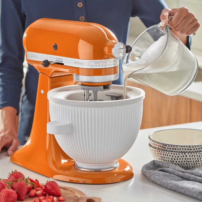 Ice Cream Maker Attachment for KitchenAid Stand Mixer, Compatible