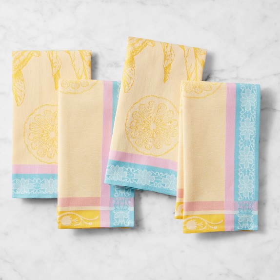 Bright Jacquard Napkins, Set of 4 Williams Sonoma
