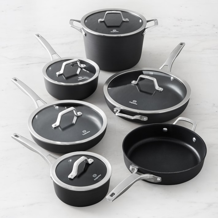 Anyone have the Calphalon Stainless Steel Space Saving set? : r/Costco