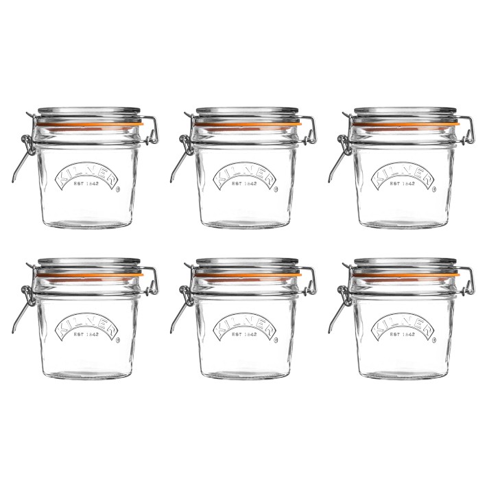 Round Clip Top Jar Set of 6 (12oz), Kilner