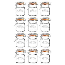 Kilner Spice Jar 2.4 oz, Set of 12 - Clear