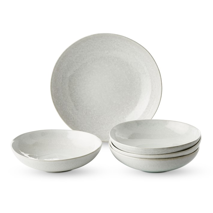 Cyprus Reactive Glaze Pasta Bowl Set with Serve Bowl