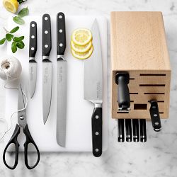 Williams Sonoma Walnut Wooden Magnetic Knife Rack