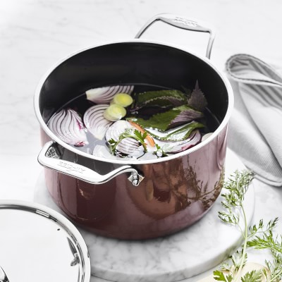 MGC 7 Qt Stock Pot with Lid, Ceramic Cooking Pot Super Easy to Clean Non  Stick Pot, PTFE & PFOA Free Sauce Pot with Wood Grain Handle Pink