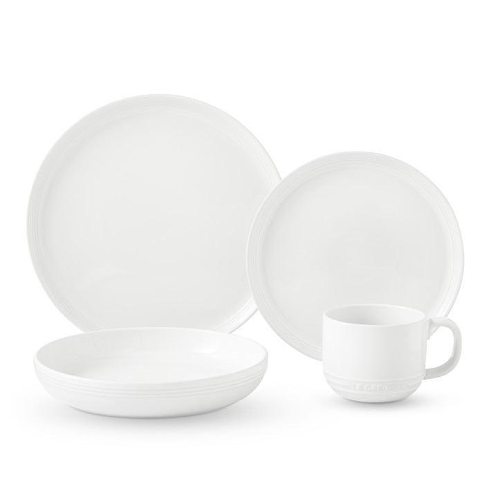 Le Creuset San Francisco- white dinnerset with pasta bowl