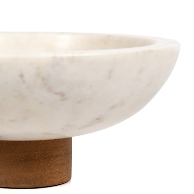 White Marble Fruit Bowl