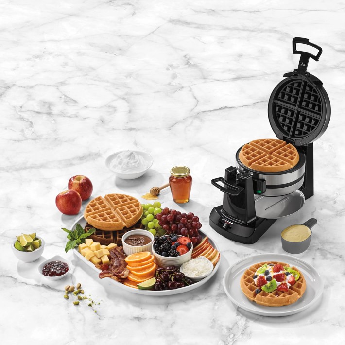 Easter Bunny Mini Waffle Maker - Make Holiday Breakfast Special for Kids & Adults with Cute Bunny Waffles or Pancakes - Individual 4 inch Waffler Iron