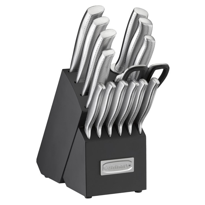 Cuisinart Classic Cutlery 12-Piece Textured Hollow Handle Stainless Steel  Block Set