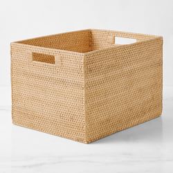 3 Pcs Woven storage Basket Toys Laundry Storage Bins w/Handle for Livingroom