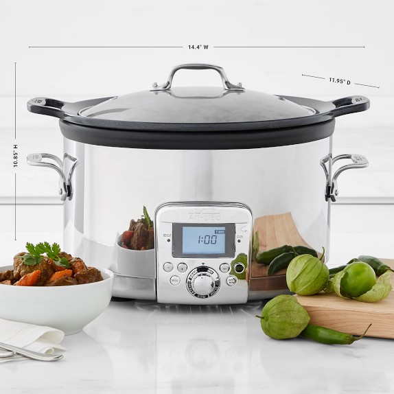 AllClad Cast Iron Electric Slow Cooker 5Qt. Williams Sonoma