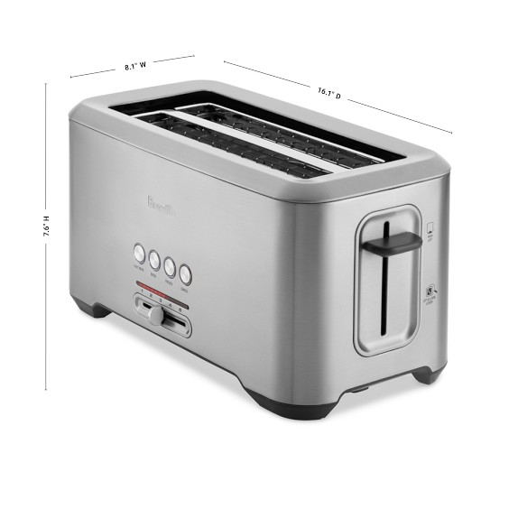 Breville Bit More™ Toaster, Long Slot 4Slice Williams Sonoma