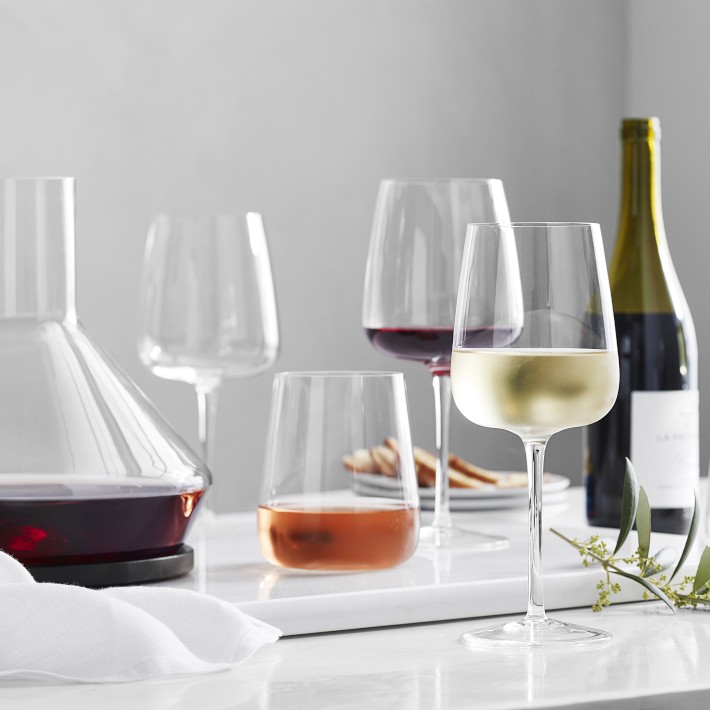 Williams Sonoma Estate Stemless Red Wine Glass Set